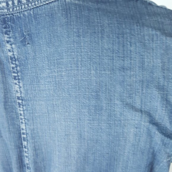 Kenneth Cole Reaction 🌸 Women sz S 🌸 Denim Jeans Dress 🌸 Long Sleeves Blue - Picture 6 of 12